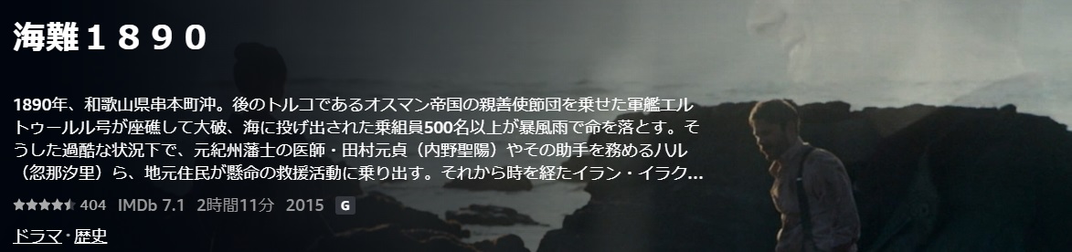 海難１８９０ /あらすじと感想