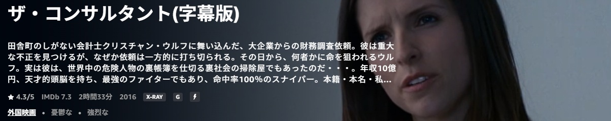 評価が難しいザ・コンサルタント/あらすじと感想